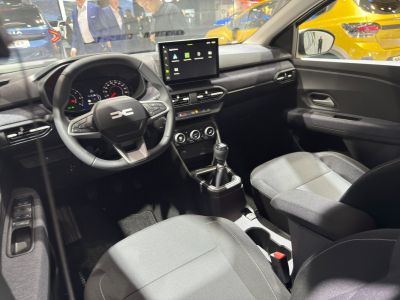 Modern interior with digital dashboard and manual transmission