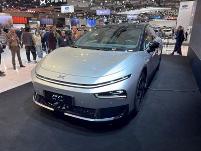 Sleek front design with integrated LED headlights and smooth contours.
