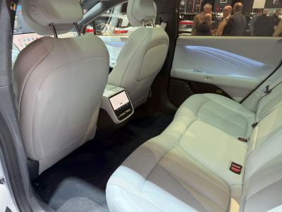 Luxurious rear seats with digital climate controls and premium upholstery