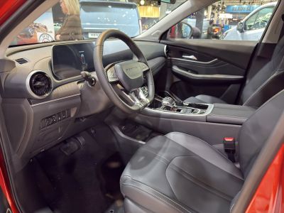 Digital dashboard and modern steering wheel with ergonomic seats