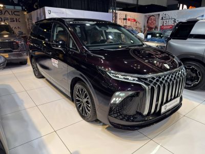 Large vertical front grille and sleek LED headlights