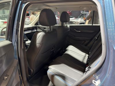 Rear seat interior with leather seats and spacious design