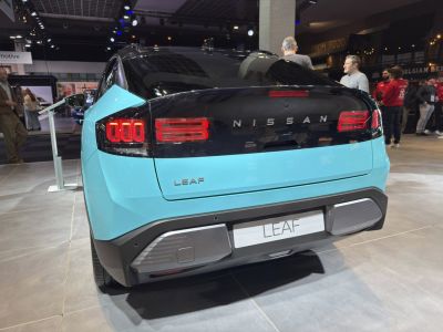 Rear view with LED taillights and modern hatchback design