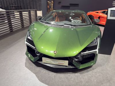 Sharp aerodynamic front with LED headlights and aggressive fascia.
