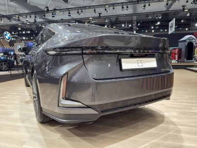 Sleek rear design with LED taillights and sharp rear contours