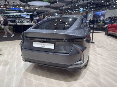 Sleek rear design with modern tail lights and Hyundai style rear spoiler