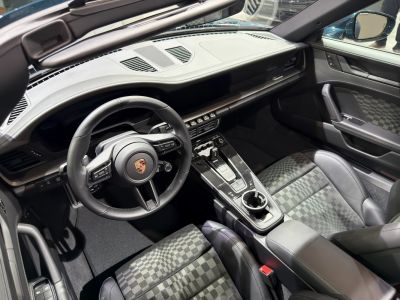 Modern car interior with dashboard and steering wheel