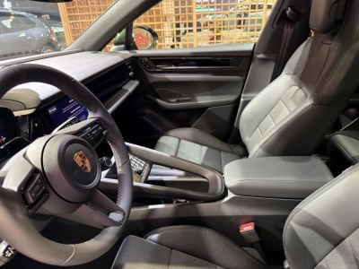 Electric SUV interior with digital dashboard and premium leather seats