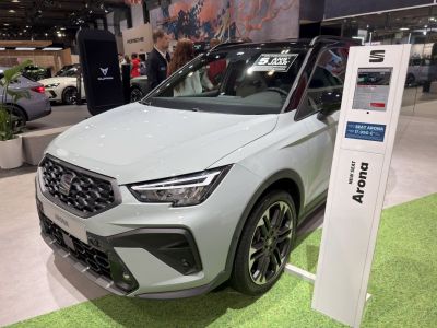 Front grille and LED headlight design of a modern compact crossover.