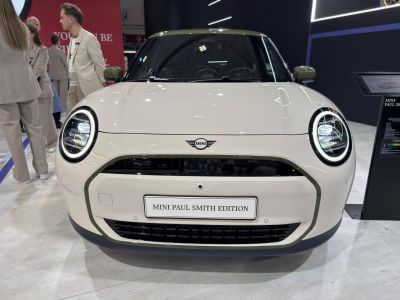 Front design with circular LED headlights and unique grille details