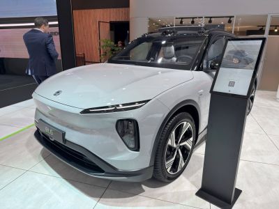 Front view with slim LED headlights and modern alloy wheels