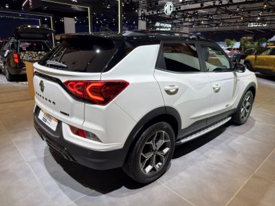 SUV rear and side view with LED taillights and alloy wheels
