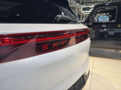 Rear LED light bar and tailgate close-up