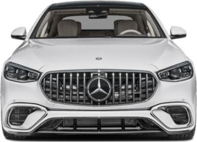Front view with large grille and sleek headlights