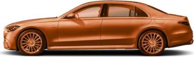 Luxury sedan side profile with alloy wheels and aerodynamic design
