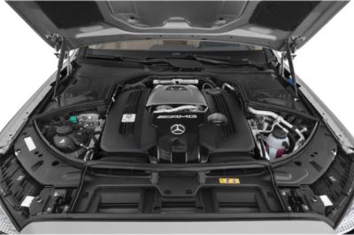 AMG engine bay with detailed components and layout
