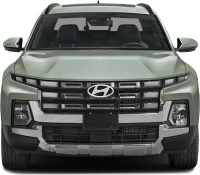 Front view with distinctive grille and modern headlights