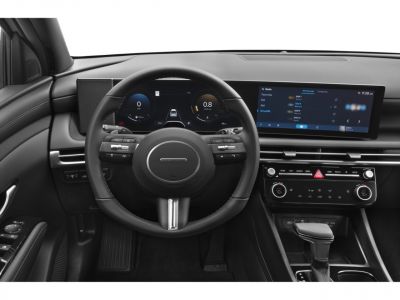 Digital instrument cluster with touchscreen infotainment and modern controls