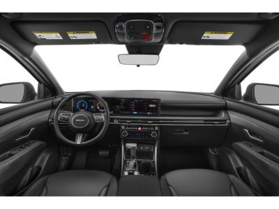 Digital instrument cluster and touch screen infotainment in modern interior