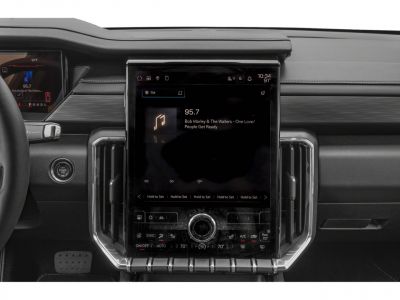 Large vertical touchscreen infotainment with digital climate controls