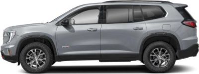 Side profile of a modern silver SUV with rugged wheel design