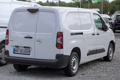 Panel van rear side with double doors and steel wheels