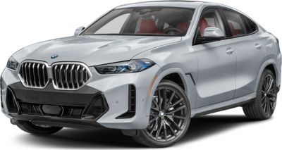Luxury SUV front-side with large grille and sporty alloy wheels