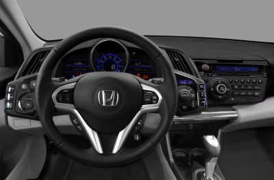 Multifunction steering wheel and digital dashboard of a 2010 car interior