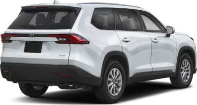 Rear and side profile of a modern SUV with distinctive tail lights