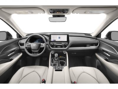 Modern car interior with dashboard and center console layout