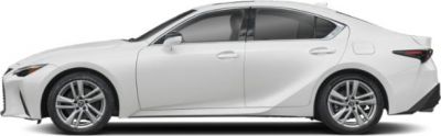 Side profile of a sleek modern mid-size sedan with smooth lines and distinctive styling