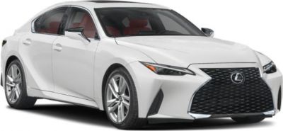 Modern Lexus sedan with prominent front grille and sharp headlights