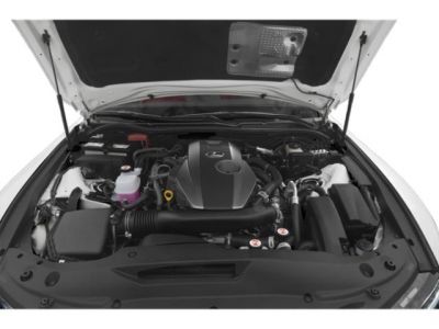 Open car engine bay showing modern engine components and layout