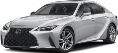 Front and side view of a sleek sedan with distinctive grille and sharp headlamps