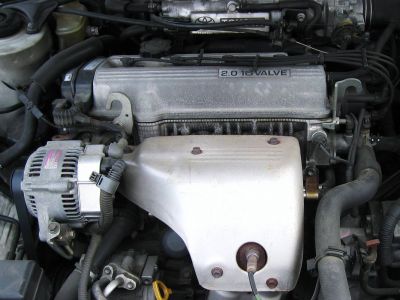 Close-up of 2.0 16 valve engine with visible components