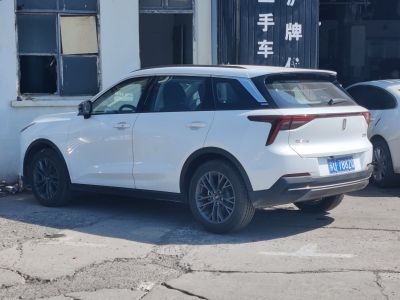 White SUV with modern taillights and alloy wheels