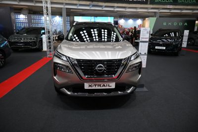 Front grille and headlights of a modern SUV.