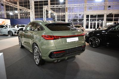 Rear and side view with LED taillights and dual exhausts