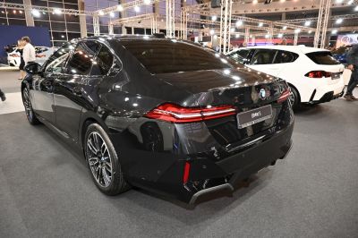 Sleek rear design with modern LED taillights of a luxury sedan