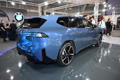 Sleek rear view with distinctive taillights and stylish alloy wheels