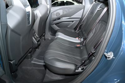 Spacious rear passenger seats with premium upholstery and comfort features