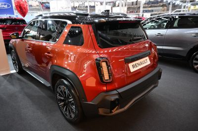 Rear and side design with modern taillights and alloy wheels