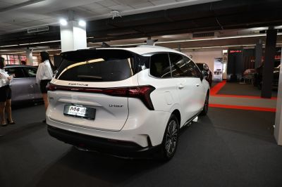 Rear view with LED tail lights and modern design elements