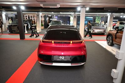 Rear view with LED light bar and sleek tail panel.