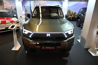 Bold front fascia with angular LED headlights and pronounced grille