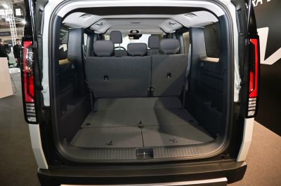 Spacious rear cargo area with versatile rear seats