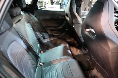 Leather rear seats and spacious interior