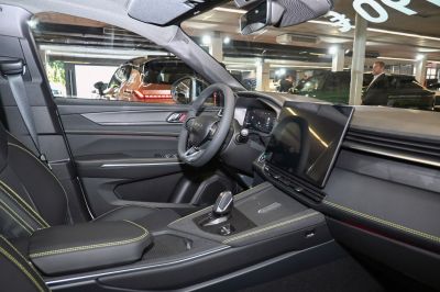 Interior with digital cockpit and large touchscreen display