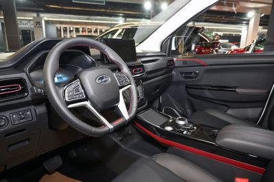 Modern dashboard and multifunction steering wheel with digital displays