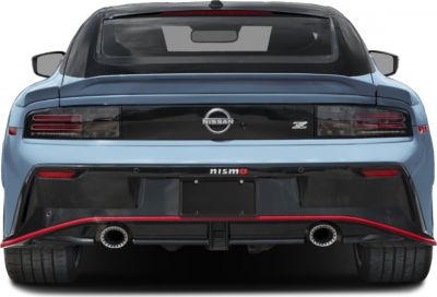 Rear view with dual exhausts and sleek horizontal taillights